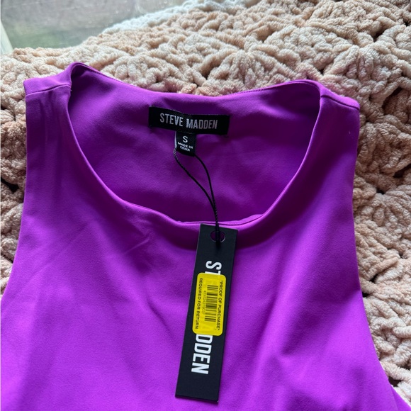Steve Madden NWT bodysuit neon purple - Picture 2 of 3